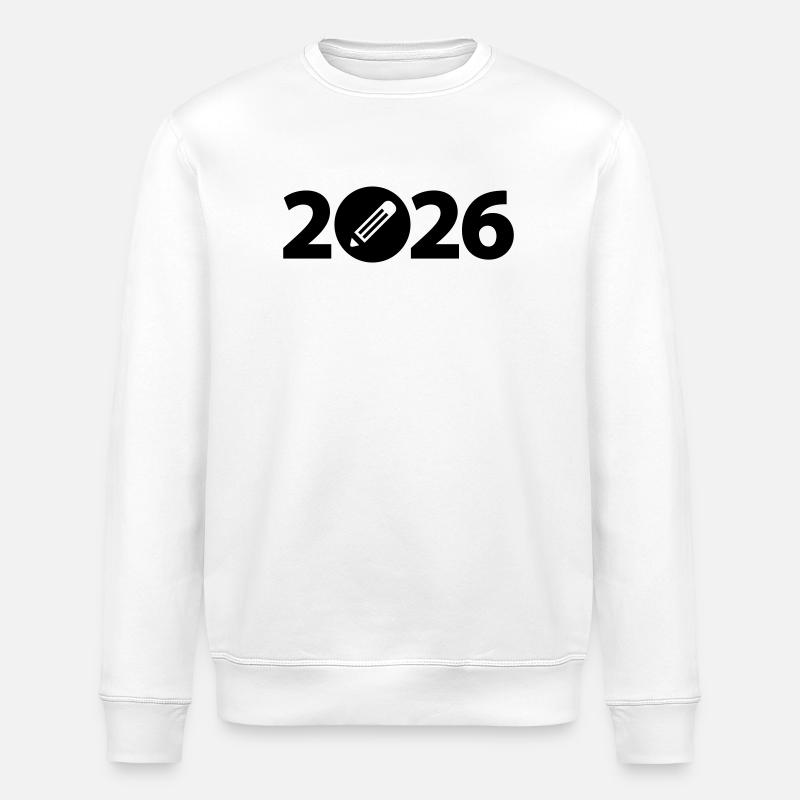Écrivain 2026, Étudiant 2026, Étudiant 2026 - Sweat bio ROLLER Stanley/Stella Unisexe - blanc