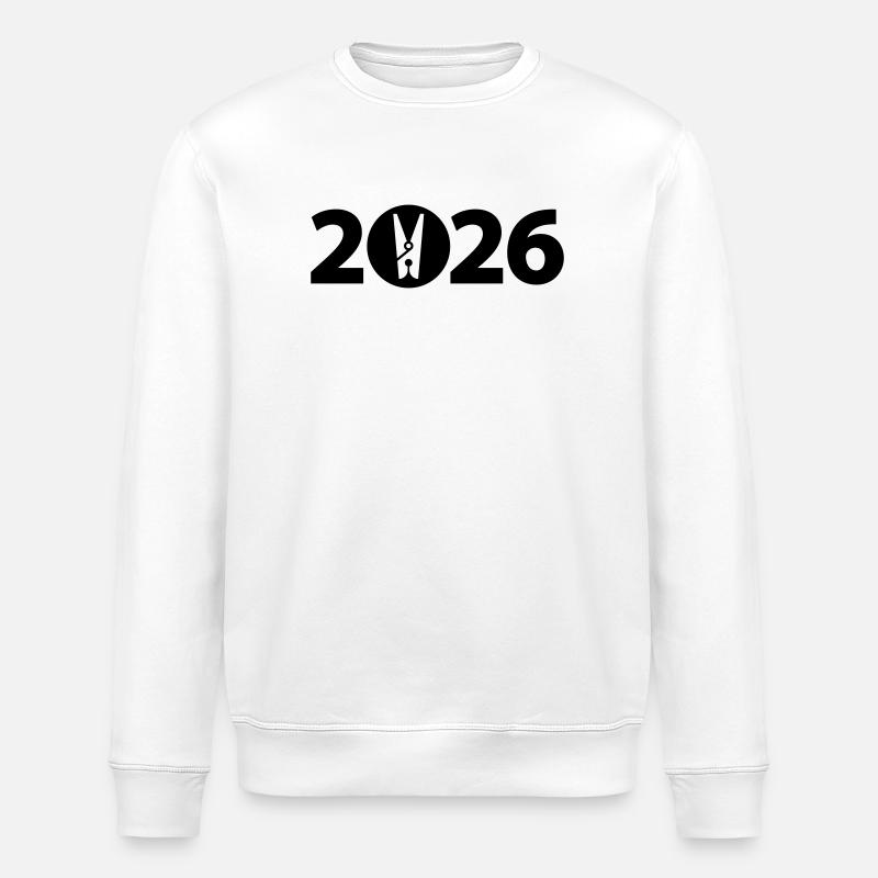 Pince à linge, lessive 2026 - Sweat bio ROLLER Stanley/Stella Unisexe - blanc