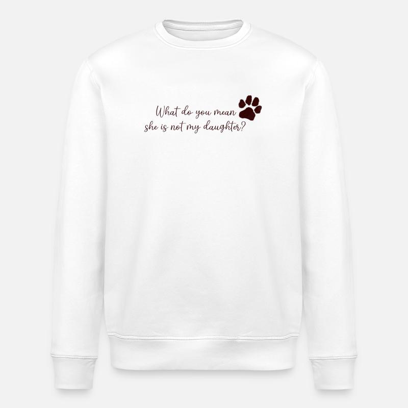 Maman/Papa de chien (chienne) - Sweat bio ROLLER Stanley/Stella Unisexe - blanc