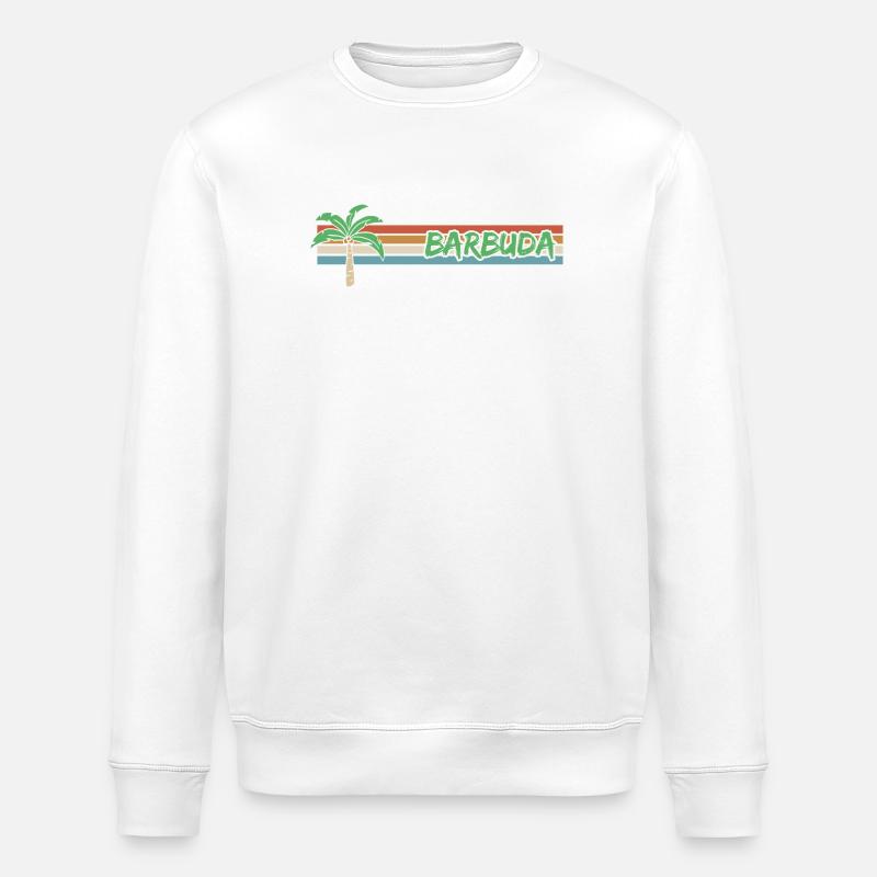 Cadeau pour Barbuda - Sweat bio ROLLER Stanley/Stella Unisexe - blanc