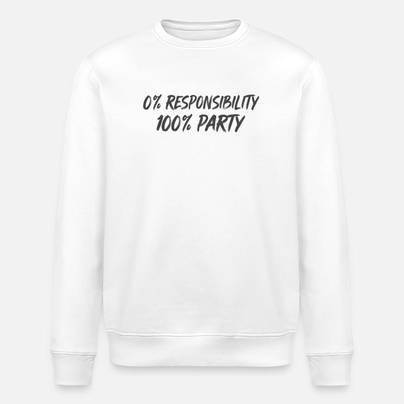 0 % Responsabilité 100 % Parti - Sweat bio ROLLER Stanley/Stella Unisexe - blanc
