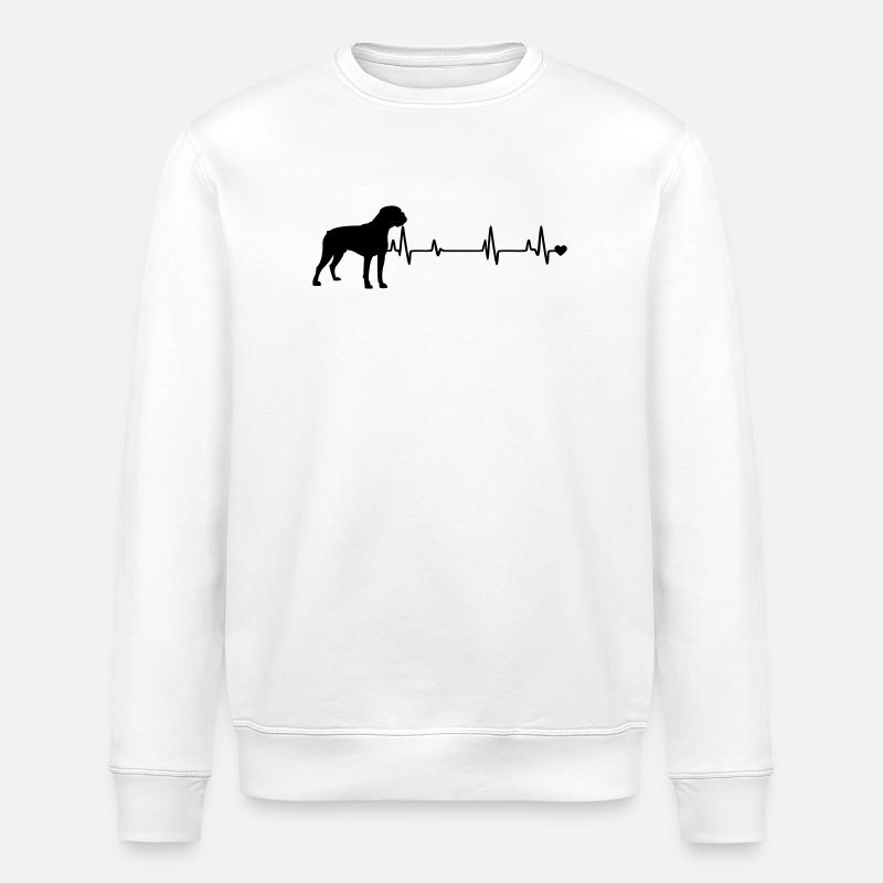 Chien - Sweat bio ROLLER Stanley/Stella Unisexe - blanc