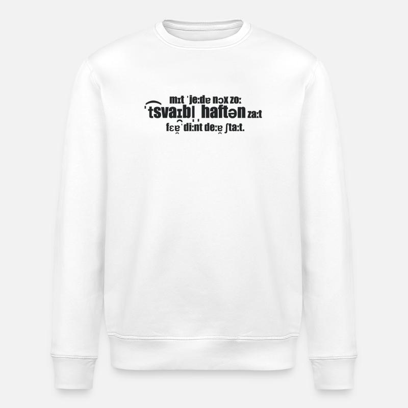 Actes douteux - Sweat bio ROLLER Stanley/Stella Unisexe - blanc