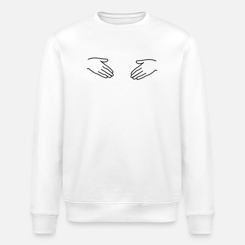 hand - Stanley/Stella Unisex Bio-Sweatshirt ROLLER - Weiß