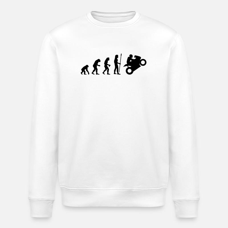 evolution_biker - Sweat bio ROLLER Stanley/Stella Unisexe - blanc
