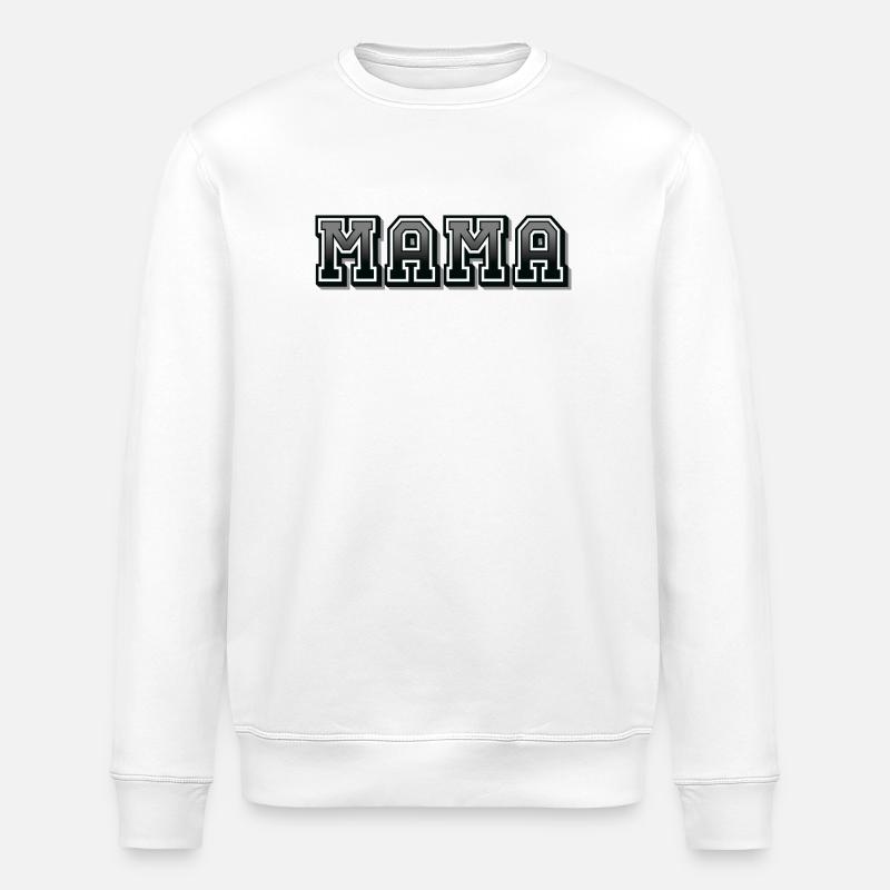 MAMA - Stanley/Stella Unisex Bio-Sweatshirt ROLLER - Weiß