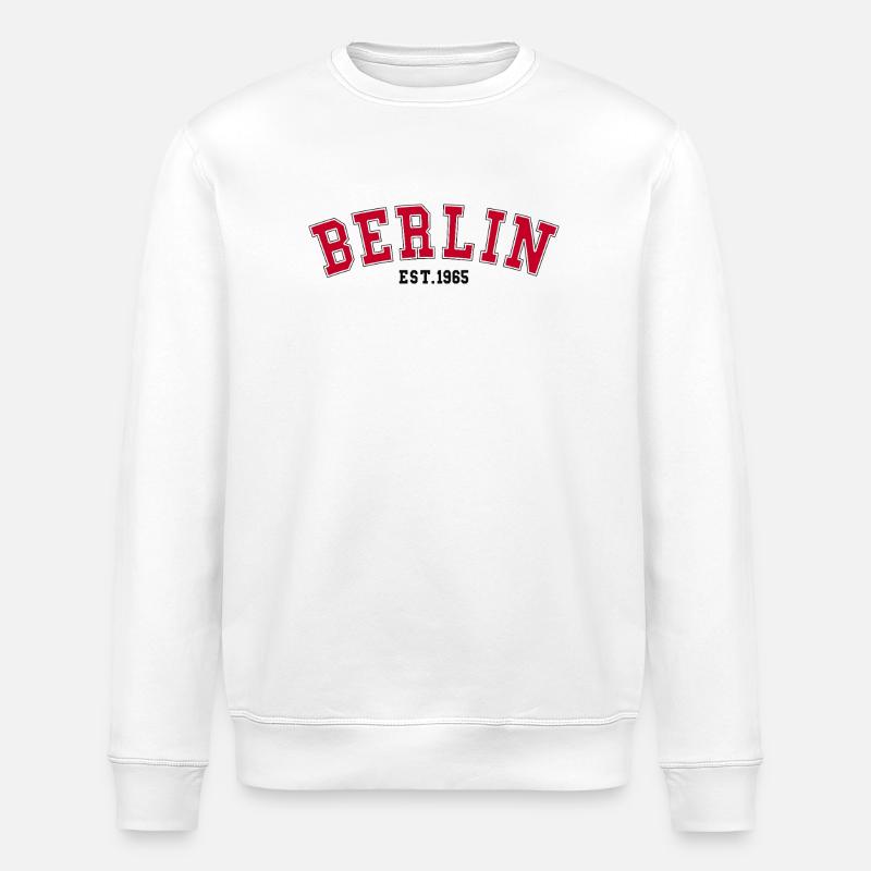 Berlin_Est_1965 - Sweat bio ROLLER Stanley/Stella Unisexe - blanc