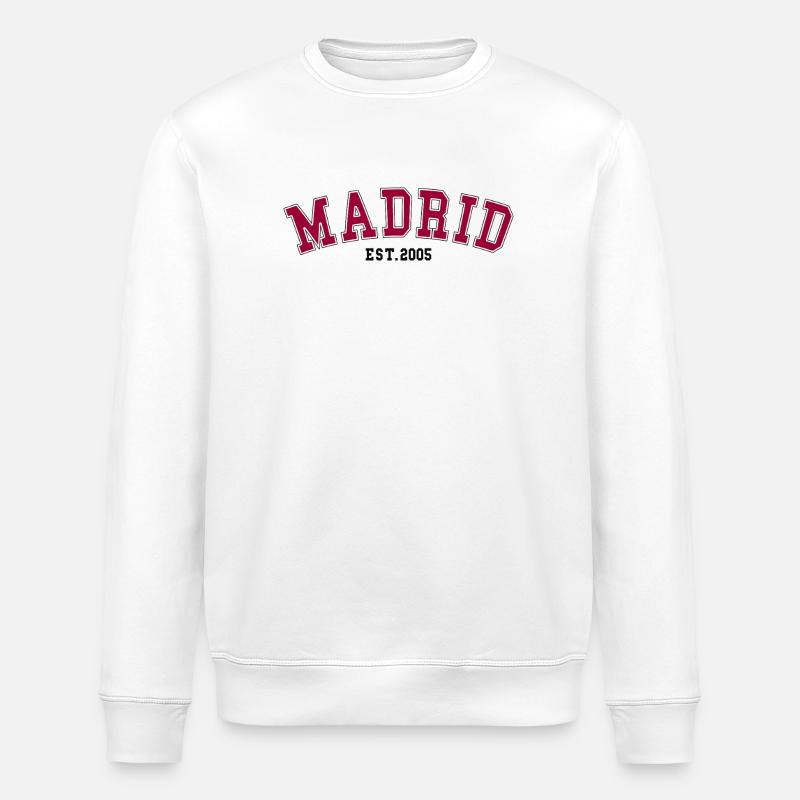 Madrid_Est_2005 - Stanley/Stella Unisex Bio-Sweatshirt ROLLER - Weiß