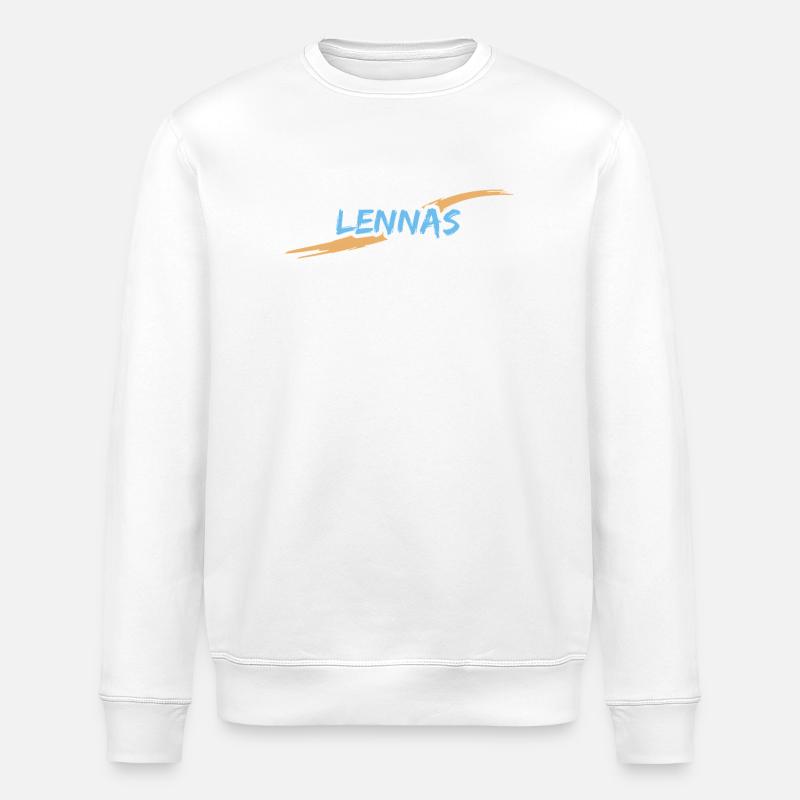 Lennas Lennas - Stanley/Stella ROLLER Unisex Organic Sweatshirt - white