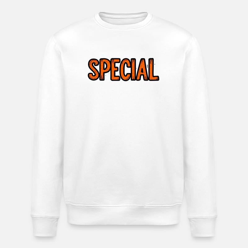 Schild mit Sonderangebot - Stanley/Stella Unisex Bio-Sweatshirt ROLLER - Weiß