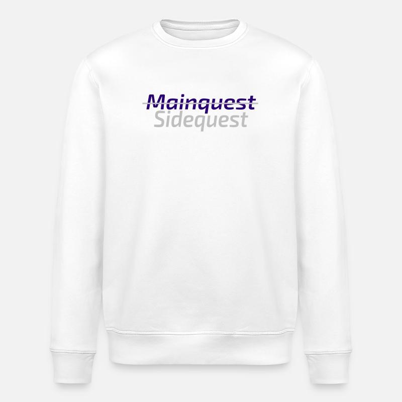 Sidequest Mode on - Stanley/Stella ROLLER Unisex Organic Sweatshirt - white
