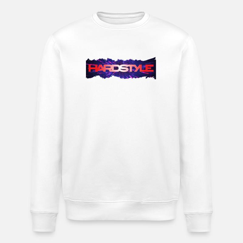 Hardstyle Neon Burst Logo - Sweat bio ROLLER Stanley/Stella Unisexe - blanc