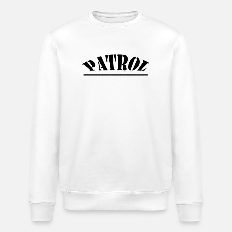 PATROUILLE - Sweat bio ROLLER Stanley/Stella Unisexe - blanc