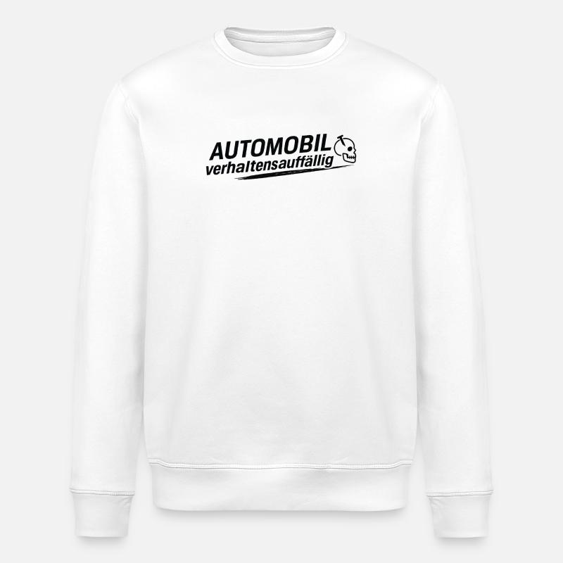 Automobile behaviorally problematic - Stanley/Stella ROLLER Unisex Organic Sweatshirt - white