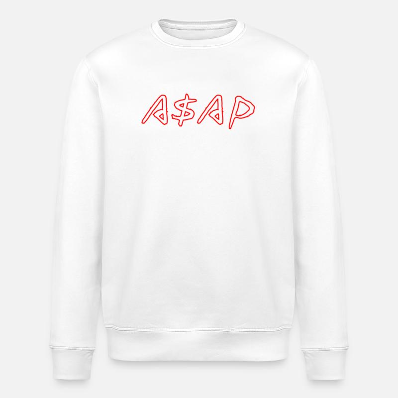 ASAP Neon Sketch Red - Sweat bio ROLLER Stanley/Stella Unisexe - blanc