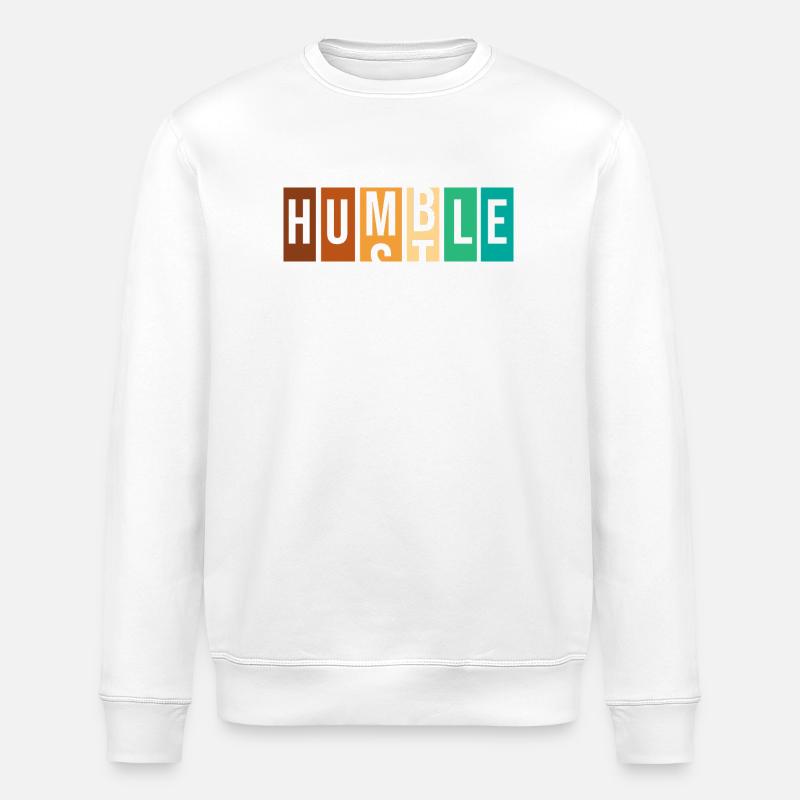 Workaholic Humble - Stanley/Stella Unisex Bio-Sweatshirt ROLLER - Weiß