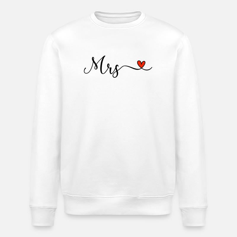 Mrs - Stanley/Stella ROLLER Unisex Organic Sweatshirt - white