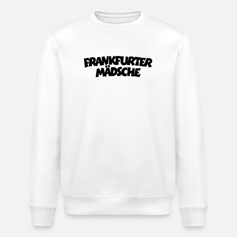 Frankfurter Mädsche (Schwarz) - Stanley/Stella Unisex Bio-Sweatshirt ROLLER - Weiß