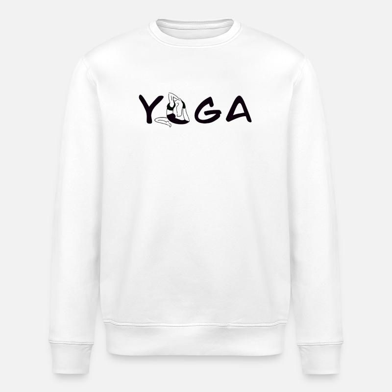Yoga Pose - Stanley/Stella Unisex Bio-Sweatshirt ROLLER - Weiß