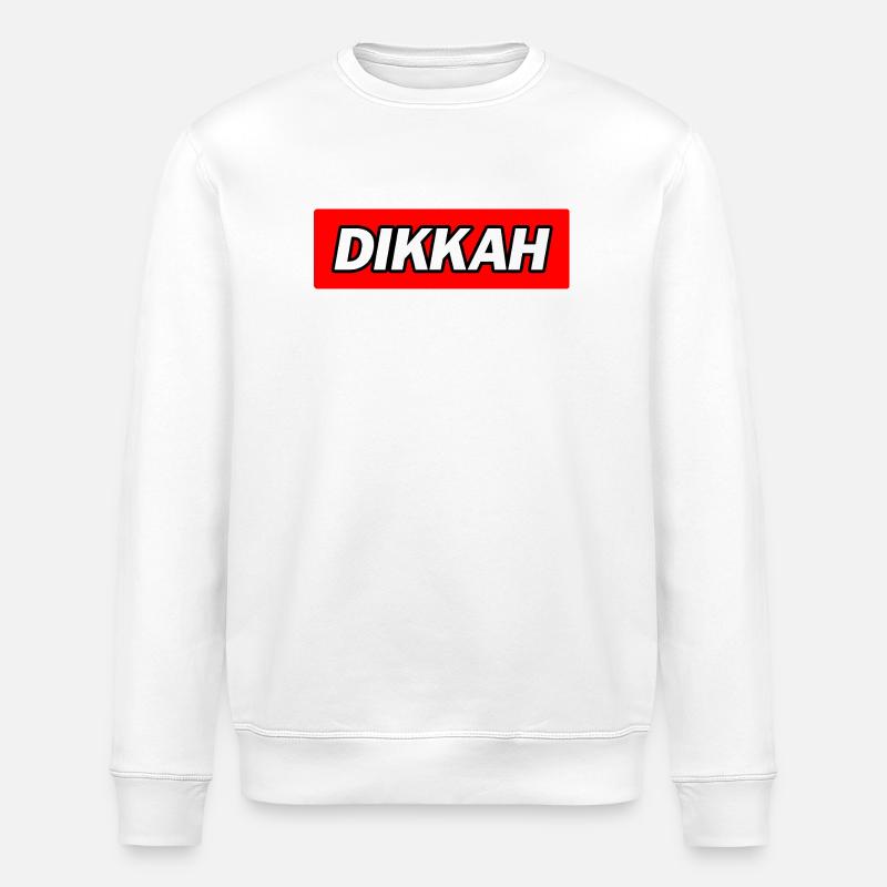  Dikkah - Funny Memes - Stanley/Stella Unisex Bio-Sweatshirt ROLLER - Weiß