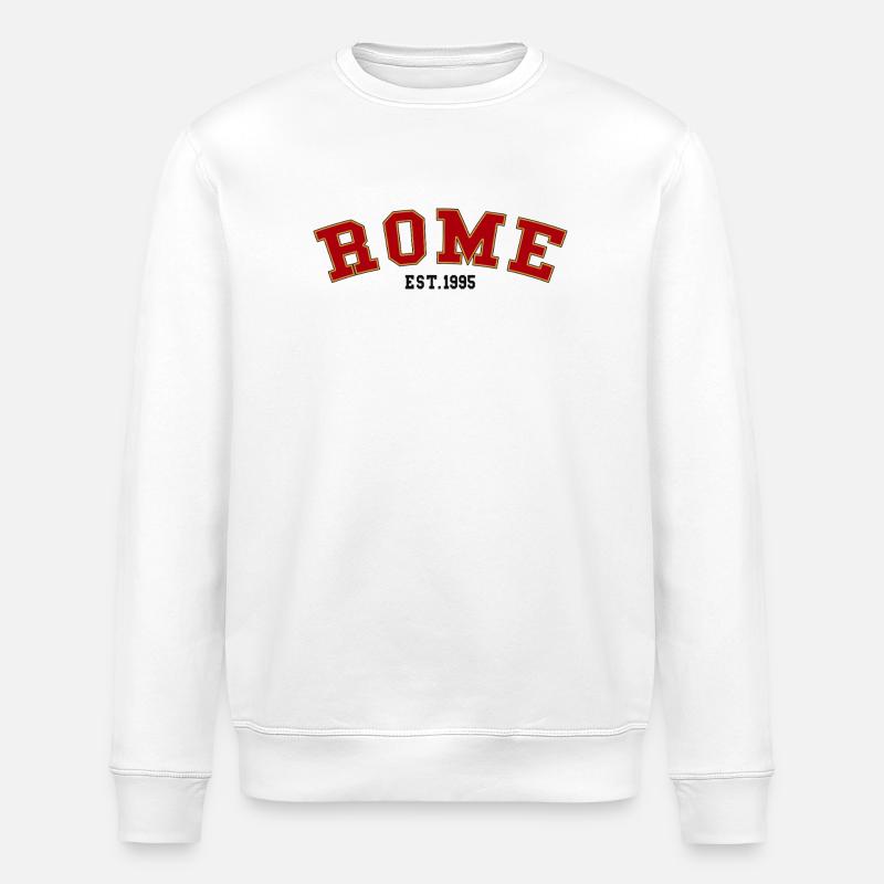 Rome_Est_1995 - Sweat bio ROLLER Stanley/Stella Unisexe - blanc