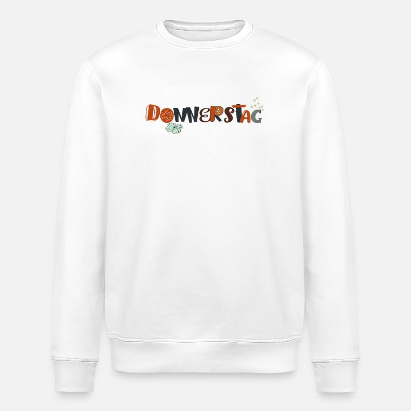 Jeudi en semaine - Sweat bio ROLLER Stanley/Stella Unisexe - blanc