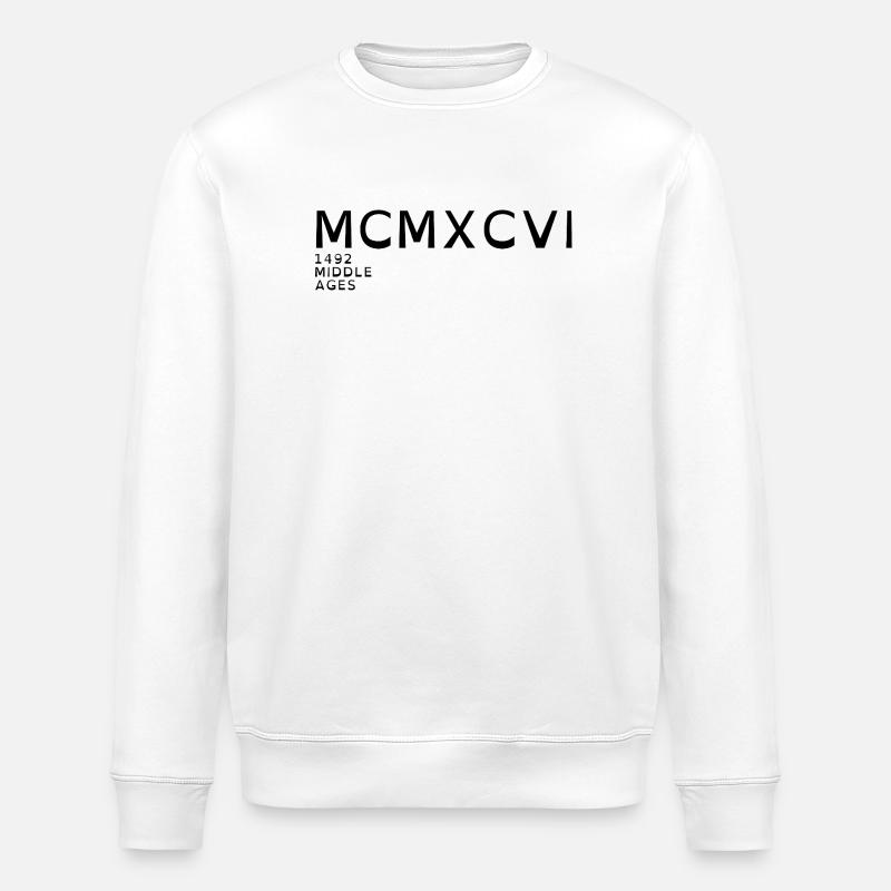 1996_LINE_black - Stanley/Stella Unisex Bio-Sweatshirt ROLLER - Weiß