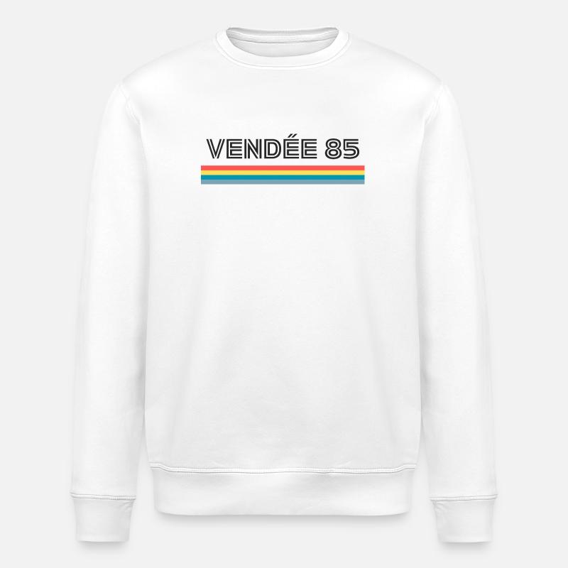 Vendée 85 T-Shirt Humorgeschenk - Stanley/Stella Unisex Bio-Sweatshirt ROLLER - Weiß