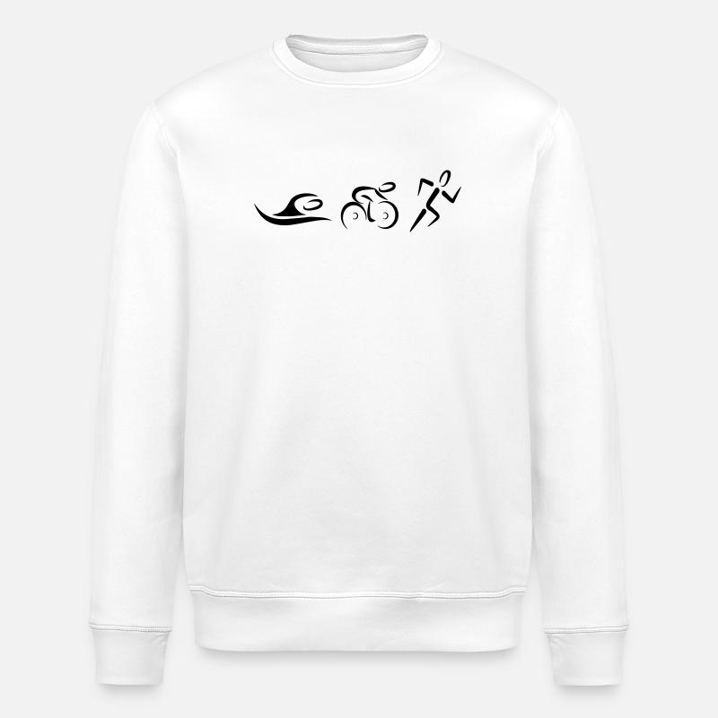 Triathlon - Stanley/Stella Unisex Bio-Sweatshirt ROLLER - Weiß