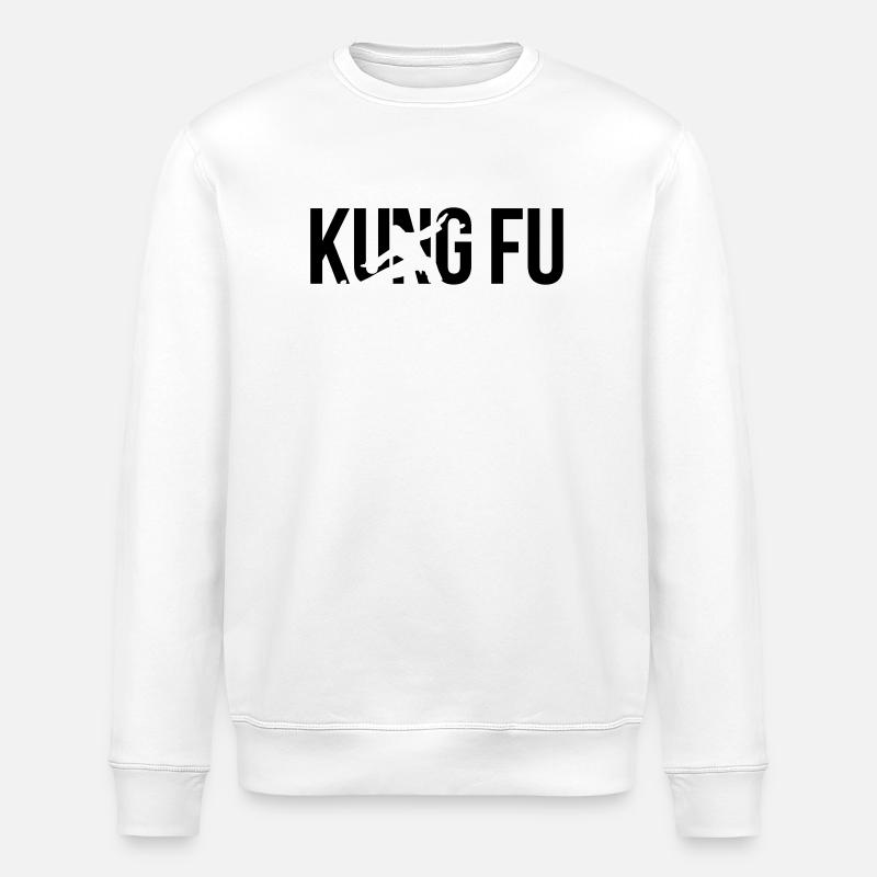 kung fu - Stanley/Stella Unisex Bio-Sweatshirt ROLLER - Weiß