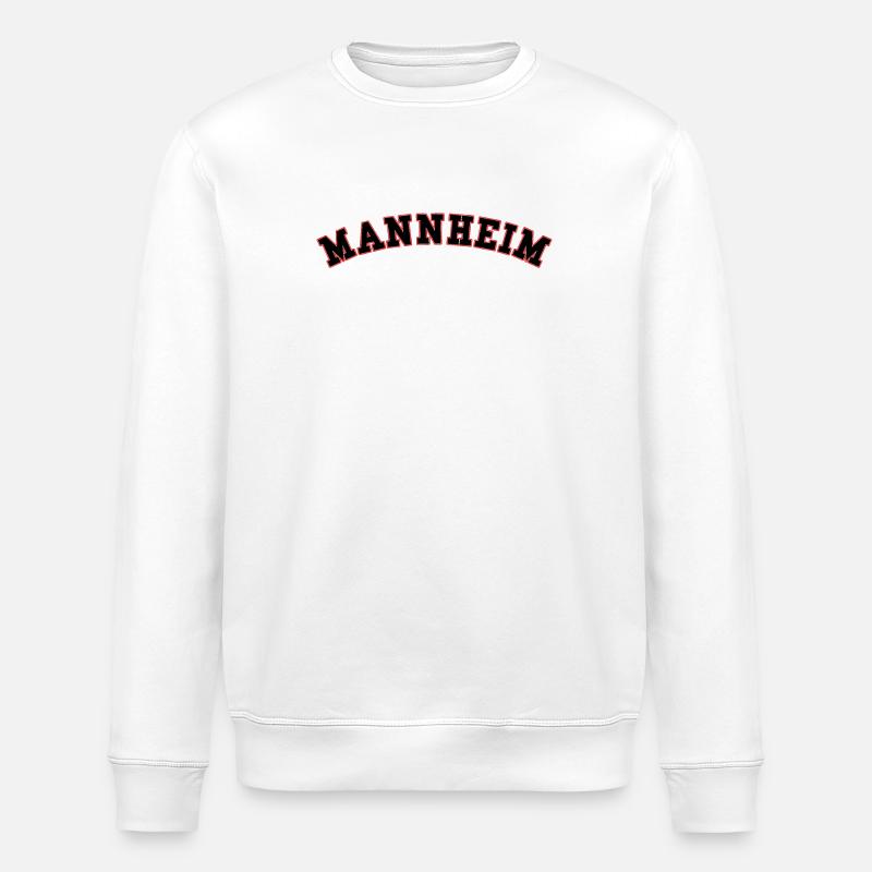 Manheim Arch Schriftzug - Stanley/Stella Unisex Bio-Sweatshirt ROLLER - Weiß