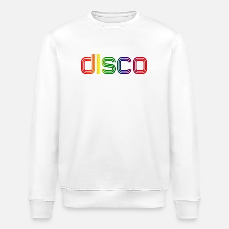Disco Spectre Neon Rétro - Sweat bio ROLLER Stanley/Stella Unisexe - blanc
