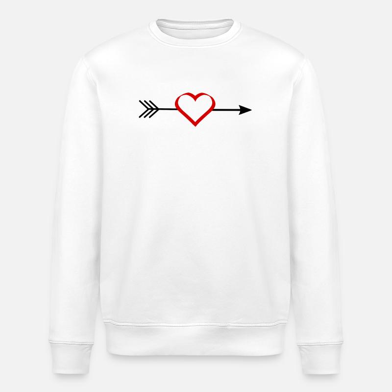 Cadeau Saint-Valentin Saint-Valentin - Sweat bio ROLLER Stanley/Stella Unisexe - blanc