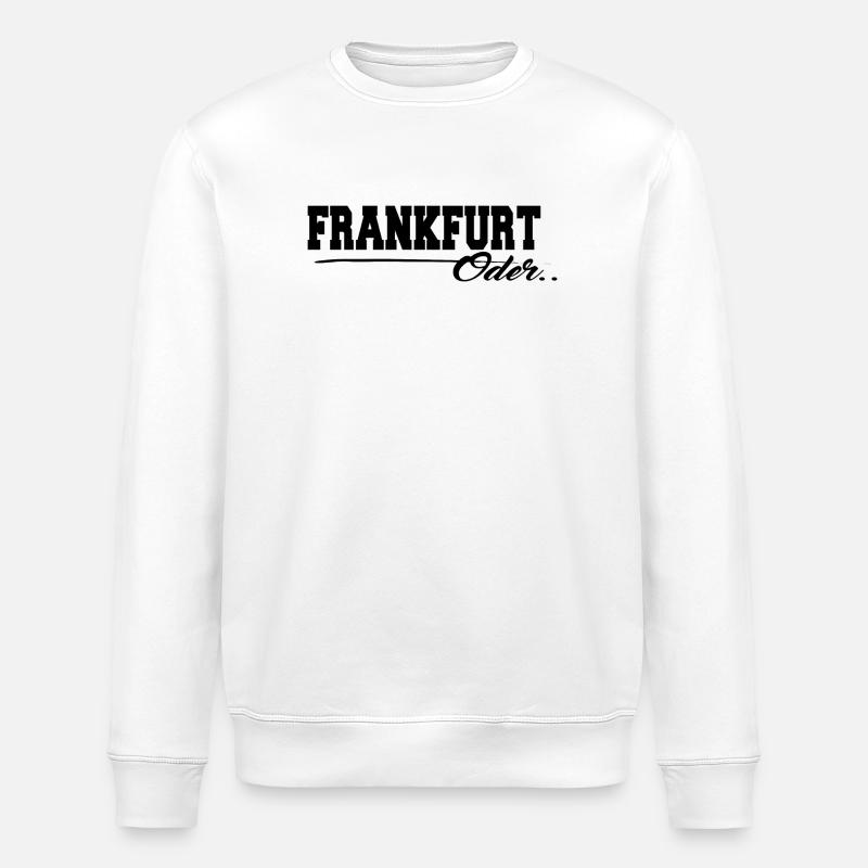 Francfort ou lettrage - Sweat bio ROLLER Stanley/Stella Unisexe - blanc