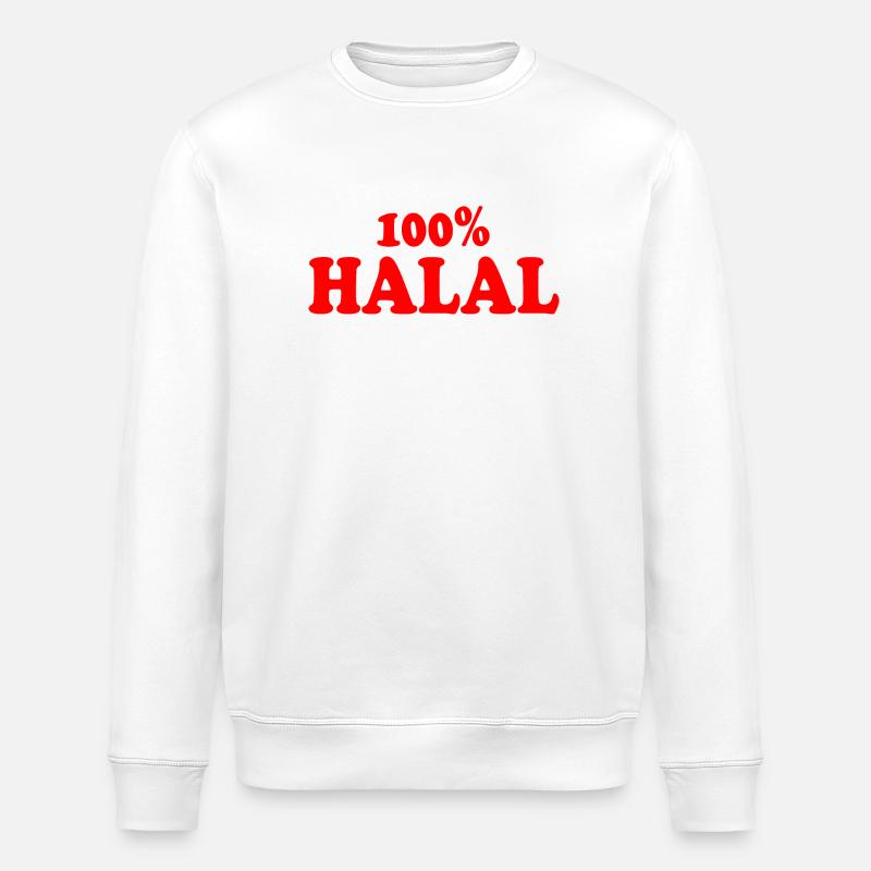 Halal - Stanley/Stella ROLLER Unisex Organic Sweatshirt - white
