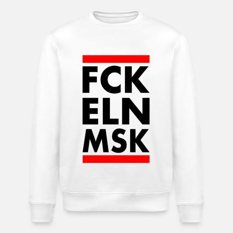 Fck eln msk - Sweat bio ROLLER Stanley/Stella Unisexe - blanc