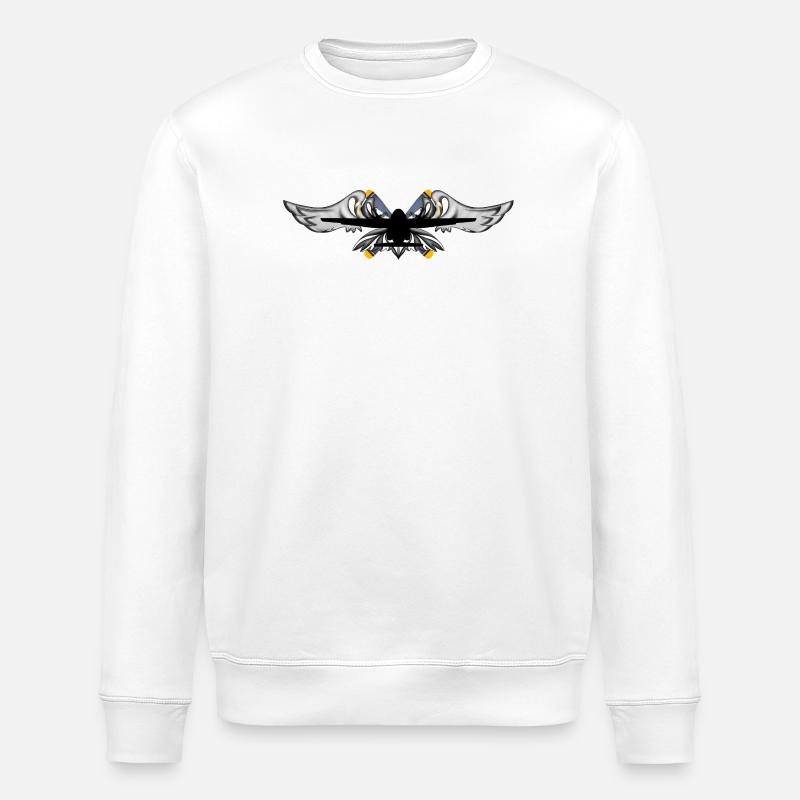 C-160 Transall - Stanley/Stella Unisex Bio-Sweatshirt ROLLER - Weiß