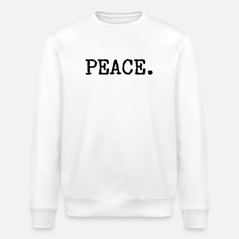 Paix - Frieden - Sweat bio ROLLER Stanley/Stella Unisexe - blanc