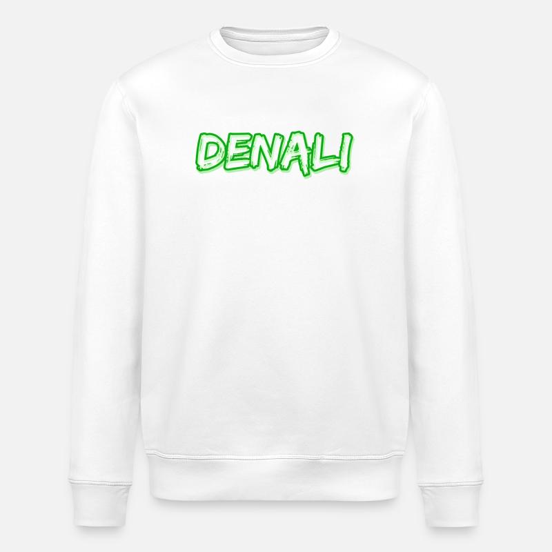 Gift for Denali - Stanley/Stella ROLLER Unisex Organic Sweatshirt - white