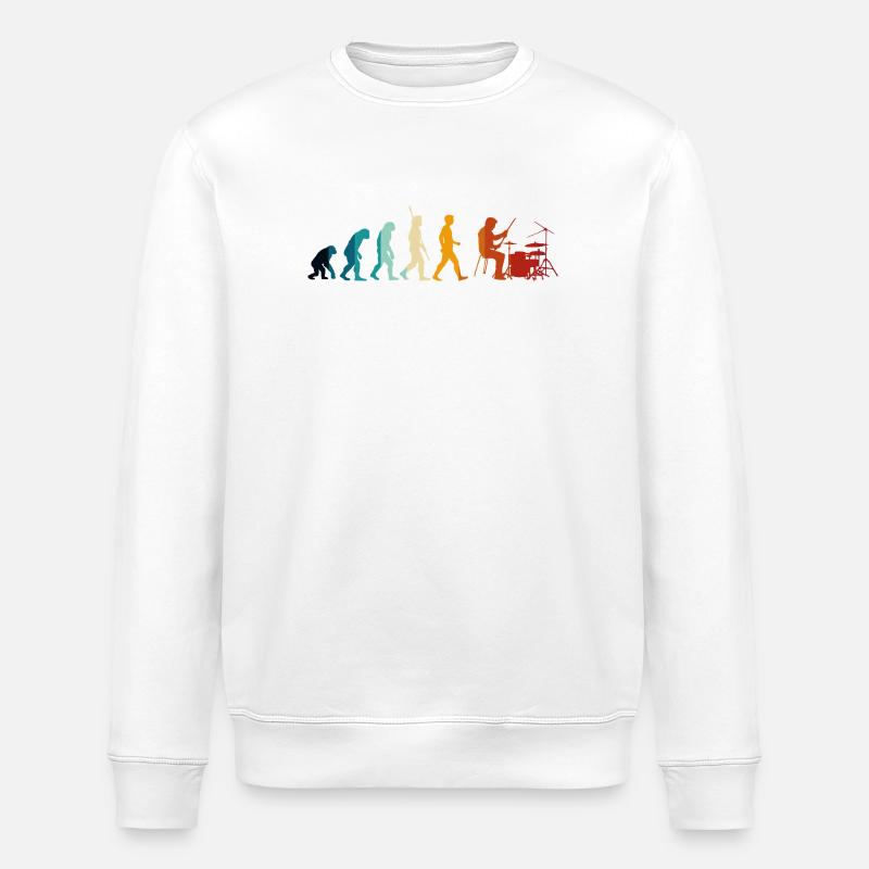 Battery Evolution - Stanley/Stella ROLLER Unisex Organic Sweatshirt - white