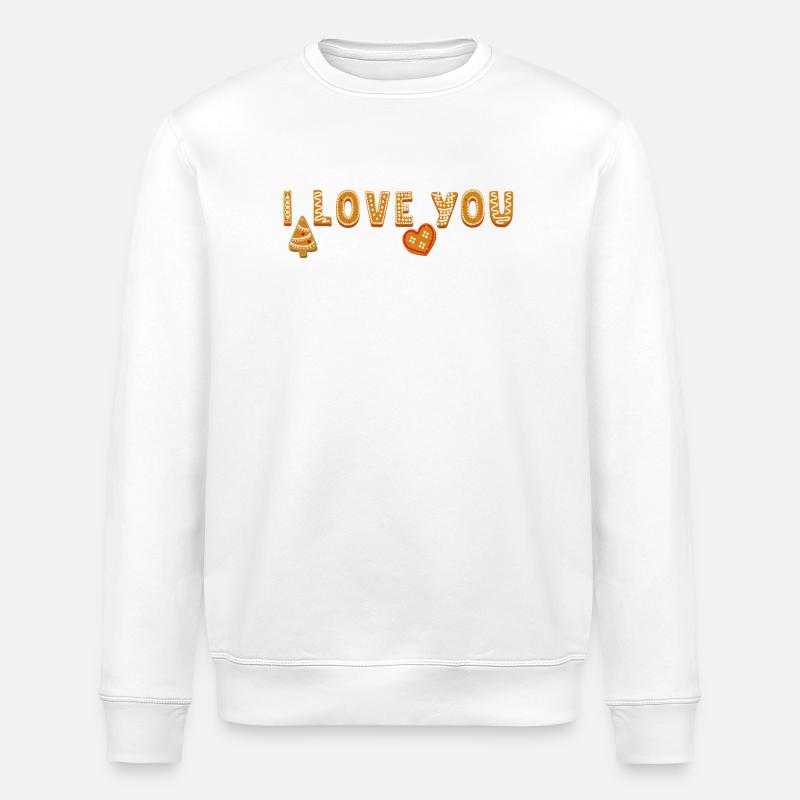 Je t’aime - Sweat bio ROLLER Stanley/Stella Unisexe - blanc