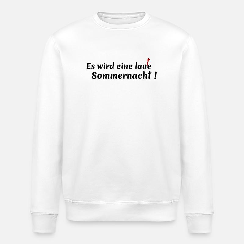 laute Sommernacht - Stanley/Stella Unisex Bio-Sweatshirt ROLLER - Weiß