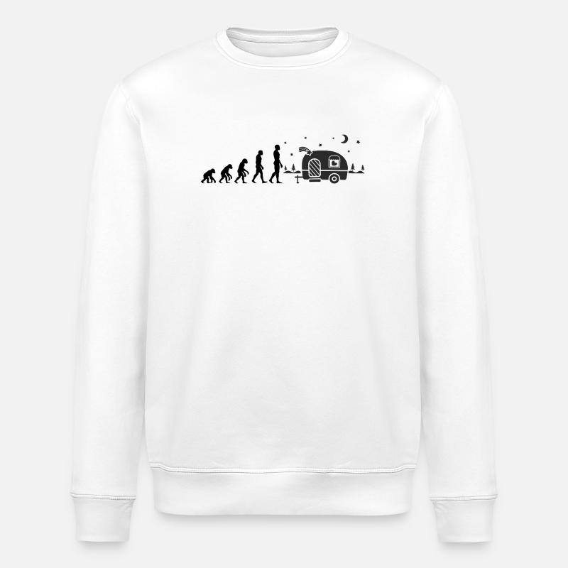 L’ÉVOLUTION DU CAMPING ! CAMPING-CAR VANLIFE - Sweat bio ROLLER Stanley/Stella Unisexe - blanc