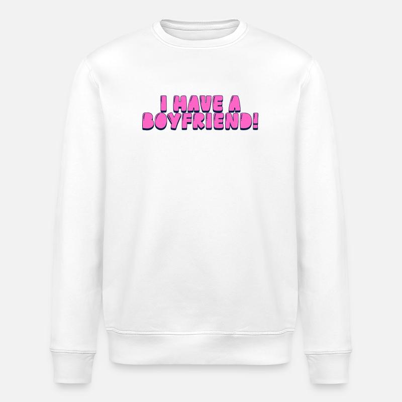 J’ai un copain ! - Sweat bio ROLLER Stanley/Stella Unisexe - blanc