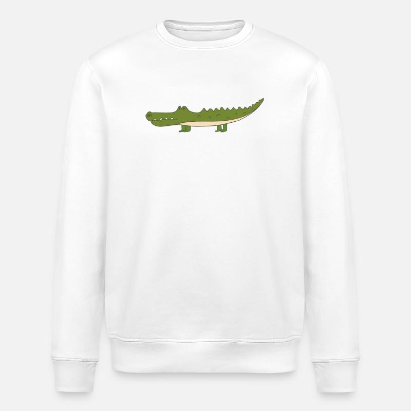 crocodile - Sweat bio ROLLER Stanley/Stella Unisexe - blanc