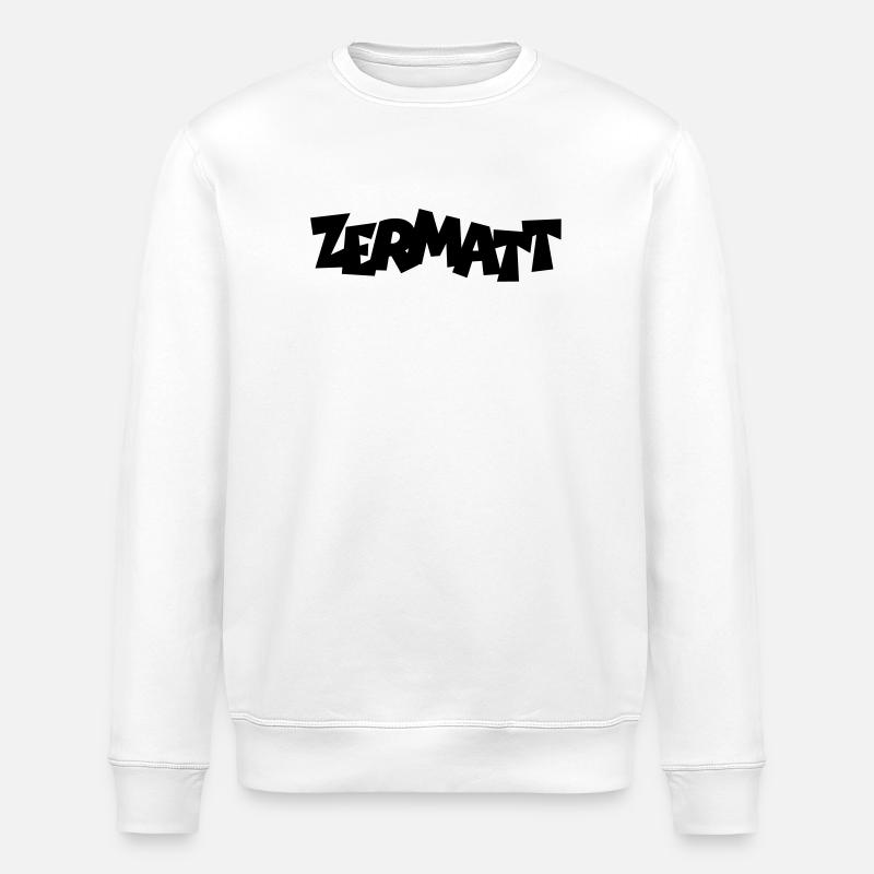 Zermatt - Sweat bio ROLLER Stanley/Stella Unisexe - blanc