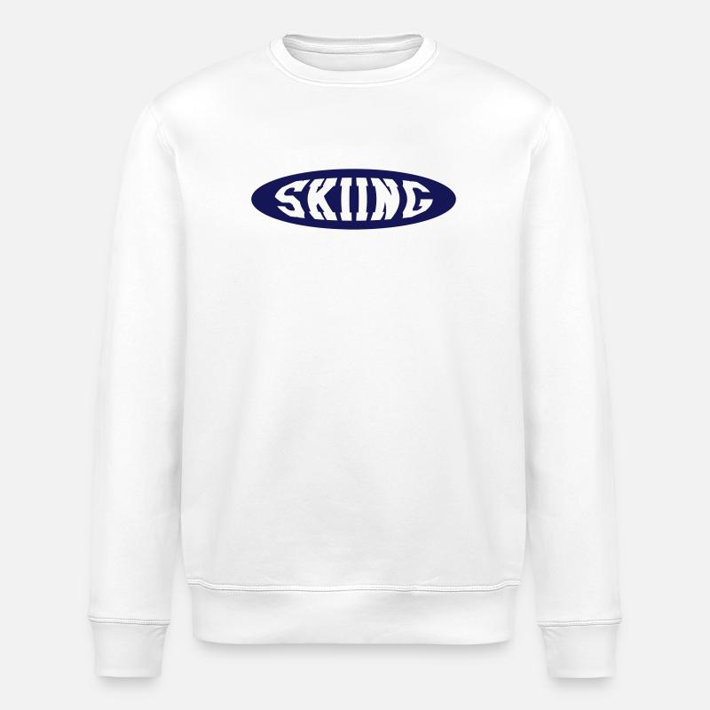 Skiing - Stanley/Stella Unisex Bio-Sweatshirt ROLLER - Weiß