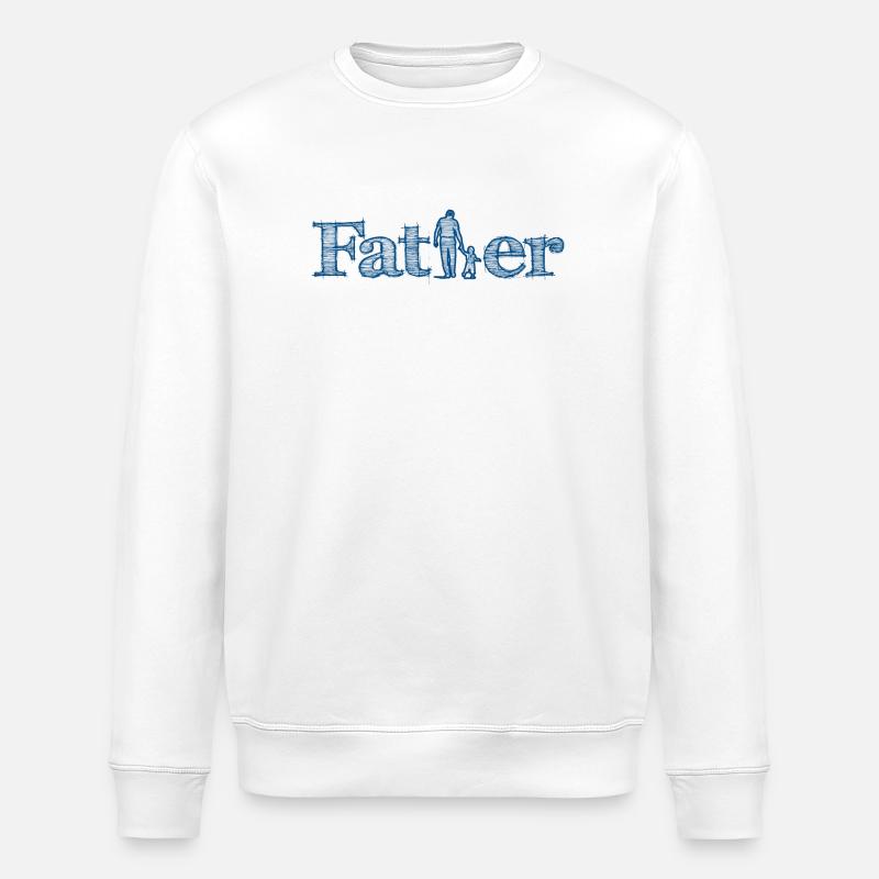 Vater und Sohn - Stanley/Stella Unisex Bio-Sweatshirt ROLLER - Weiß