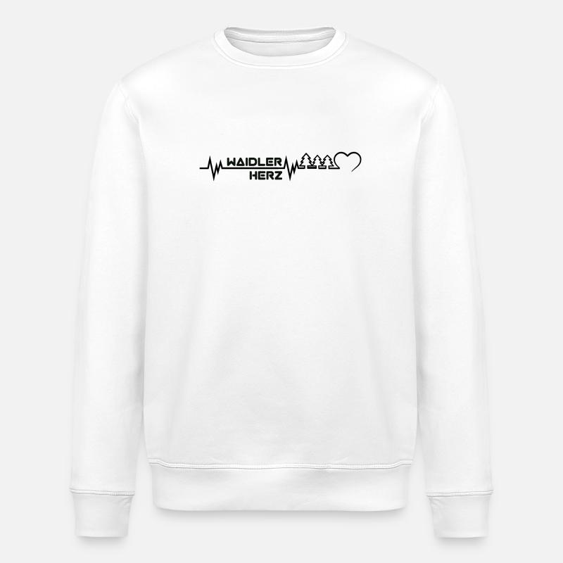 Waidlerherz - Stanley/Stella Unisex Bio-Sweatshirt ROLLER - Weiß