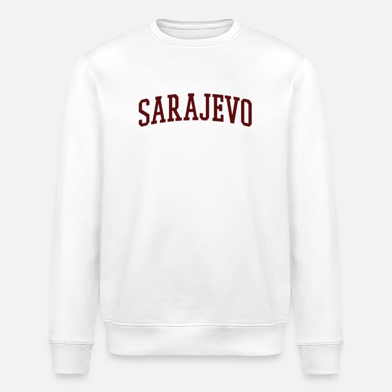 Sarajevo - Stanley/Stella ROLLER Unisex Organic Sweatshirt - white